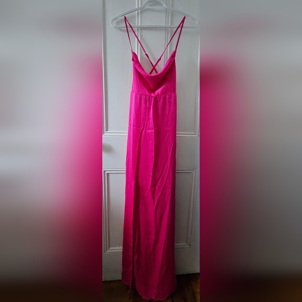 SHOW ME YOUR MUMU: Vibrant Pink Maxi Dress